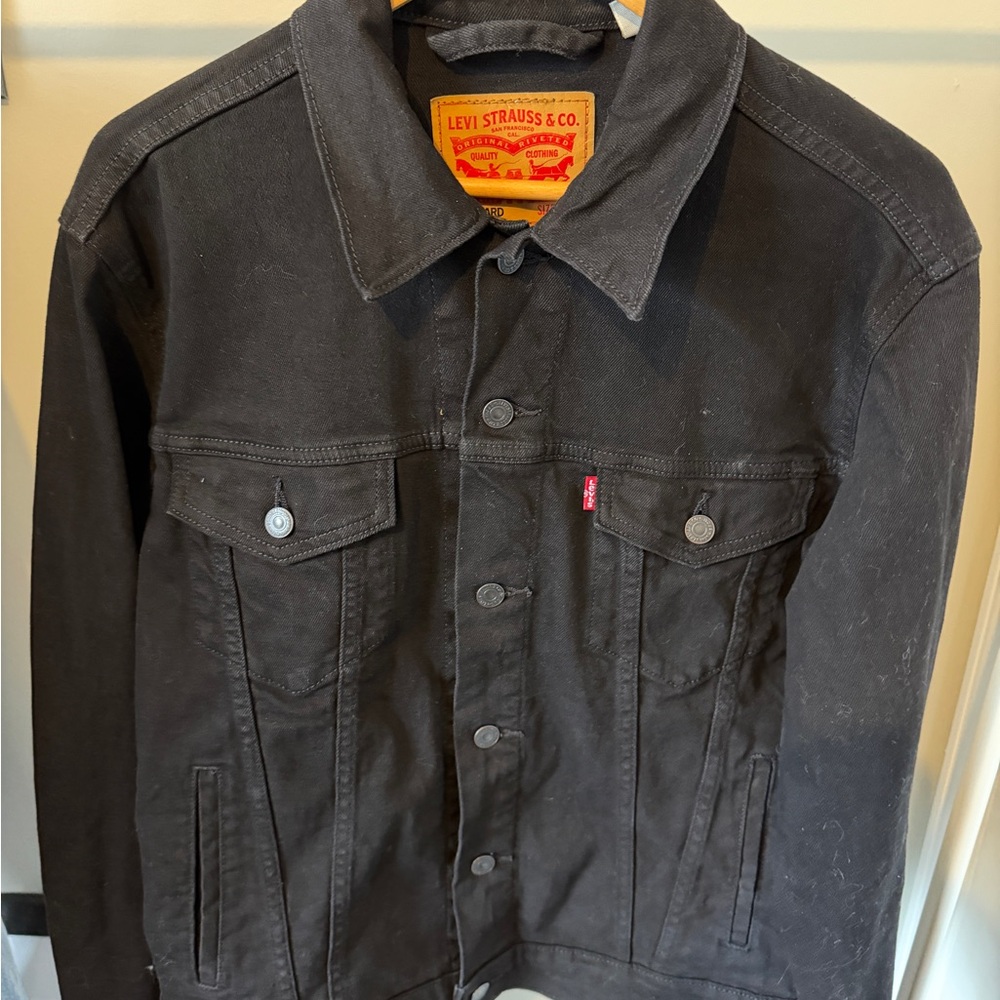 Levi's Black Denim Trucker Jacket for Men M.   #13